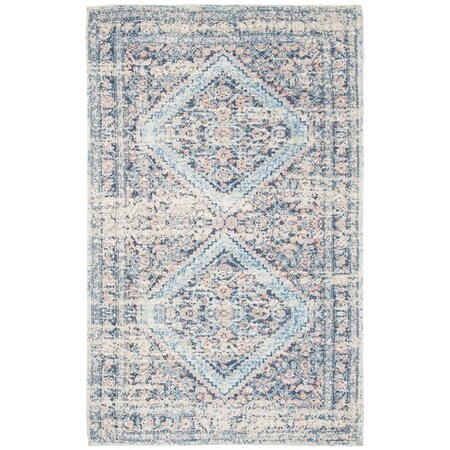 Safavieh 6 x 9 ft. Saffron 577A Hand Loomed Rectangle Area Rug Blue & Turquoise SFN577A-6